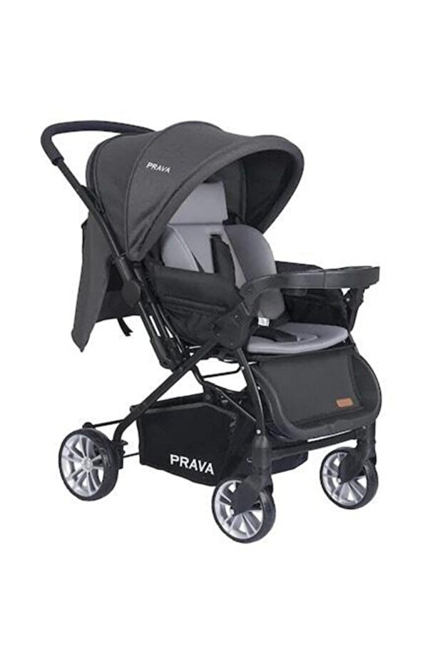 Gri Çift Yönlü Bebek Arabası - 1