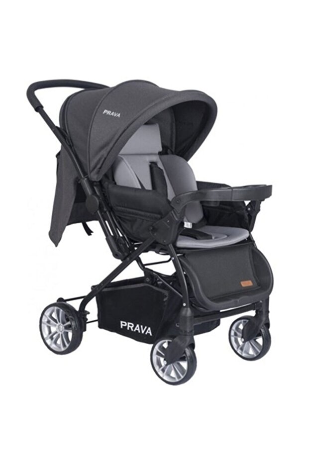 Gri Çift Yönlü Bebek Arabası - 5