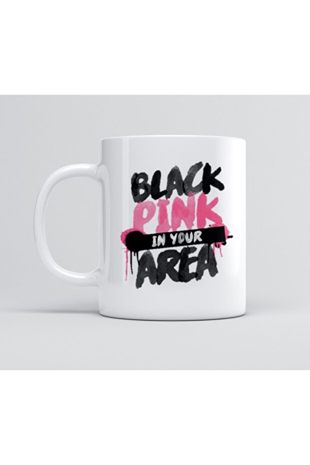 Printed Mug Black Pink
