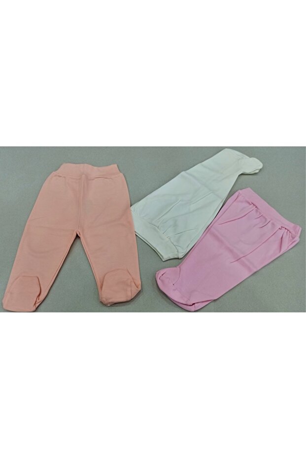 Baby Girl Pink Booties Single Bottom Set of 3