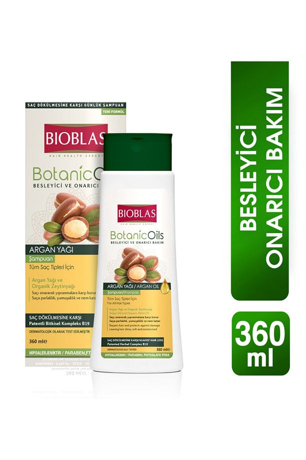 Bıoblas Botanıc Oıls Argan Yağlı Şampuan 360 ml - 1