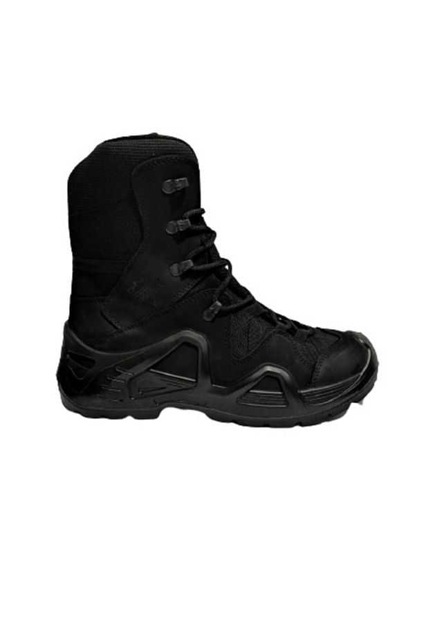 P1490 Ns Bağcıklı Siyah Hakiki Deri Askeri Tactical Bot - 1