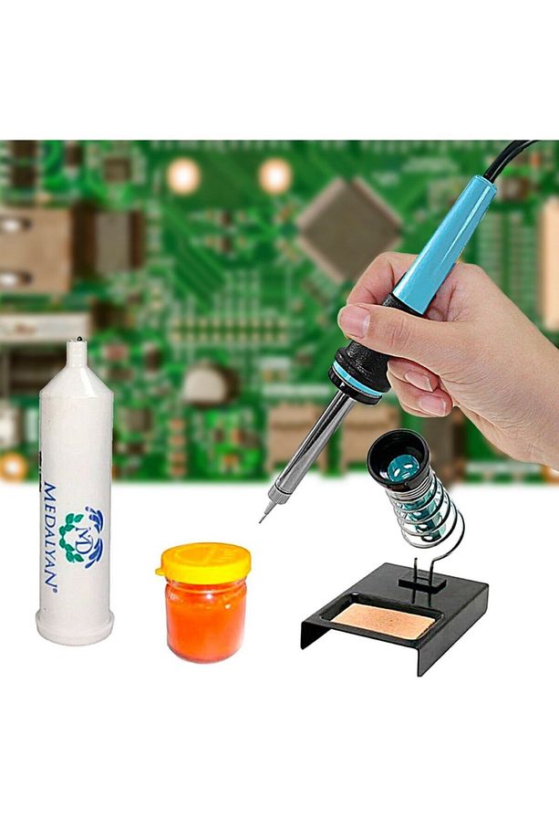Kalem Havya Full Set 60 Watt Lehim Makinası + Lehim Standı + Lehim Pastası + Lehim Teli Havya Seti - 2