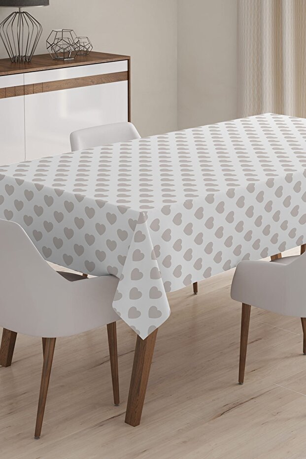 مفرش طاولة مطبوع رقمي ثلاثي الأبعاد بتصميم مخصص - 120 × 140 سم