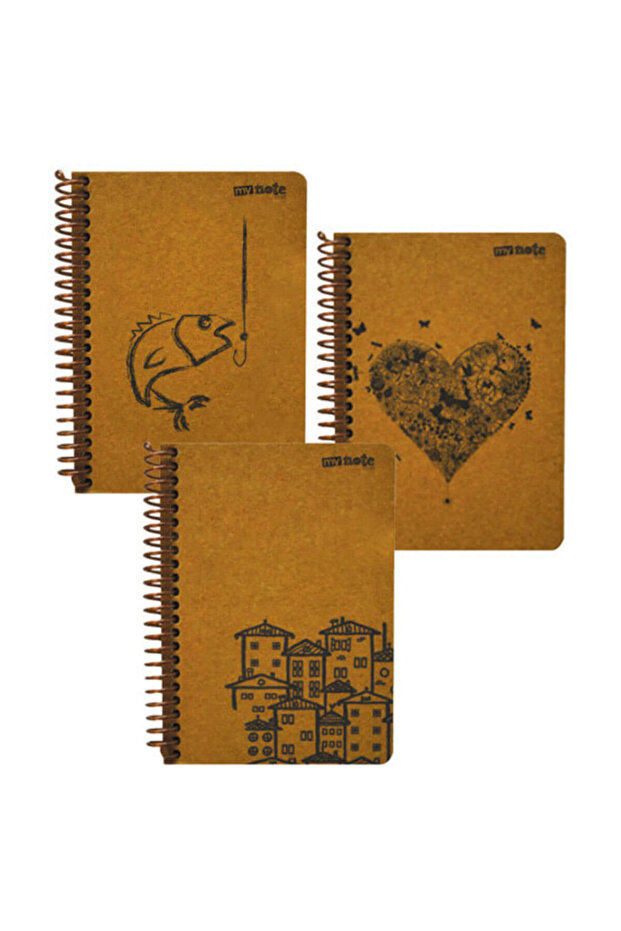 Kraft 100 Yaprak A5 Kareli Defter Uc37007K  / - 1