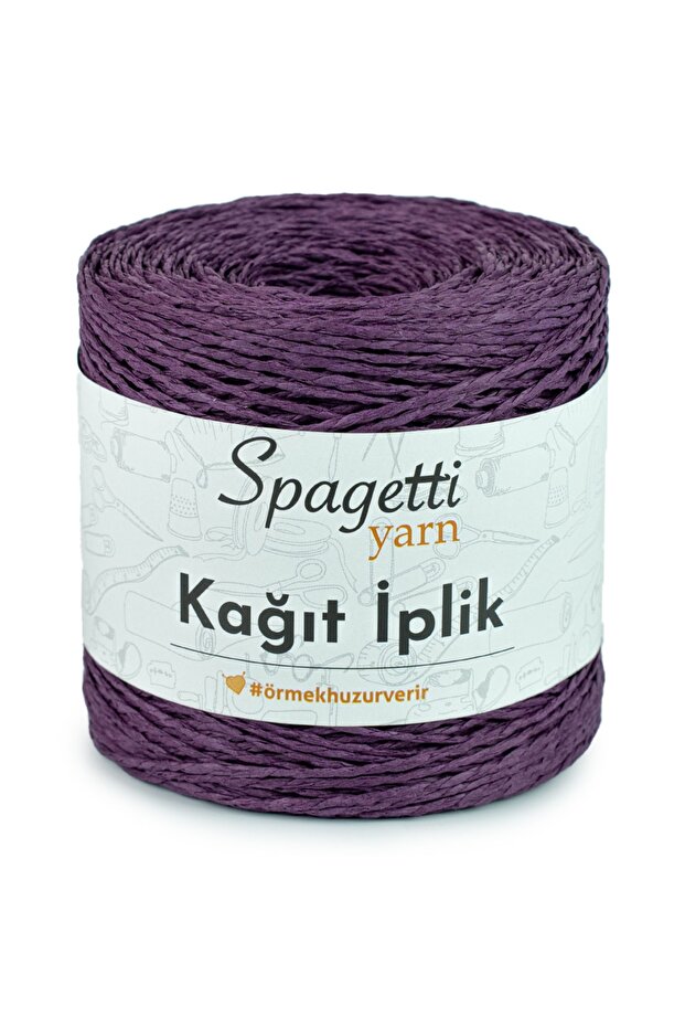 Paper Thread Purple Hand Knitting Thread