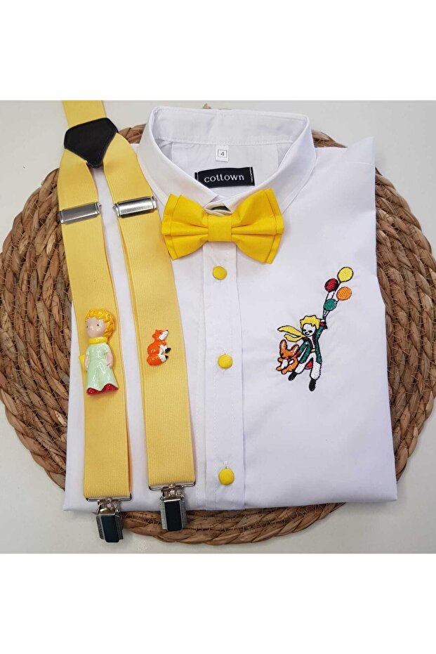cool partyshop Küçük Prens Konseptli Askı Papyon Gömlek