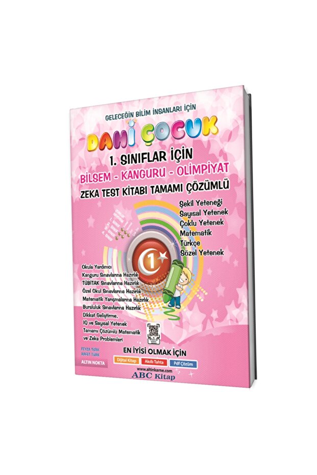 1. Sınıf Dahi Çocuk Bilsem Kanguru Olimpiyat Zeka Kitabı Altın Nokta - 1