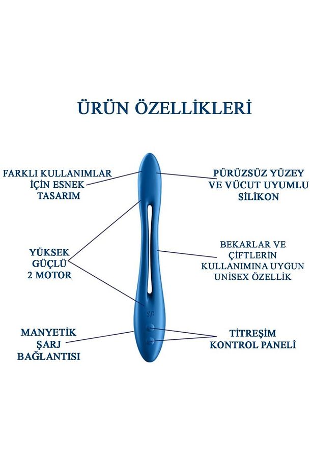 2 Süper Güç Motoruna Sahip Güçlü Titreşimli Şarj Edilebilir Esnek Vibratör+jel - 3