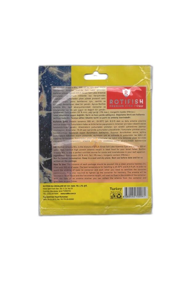 Artemia Mix Kurutulmuş Canlı Balık Yemi 18gr - 2