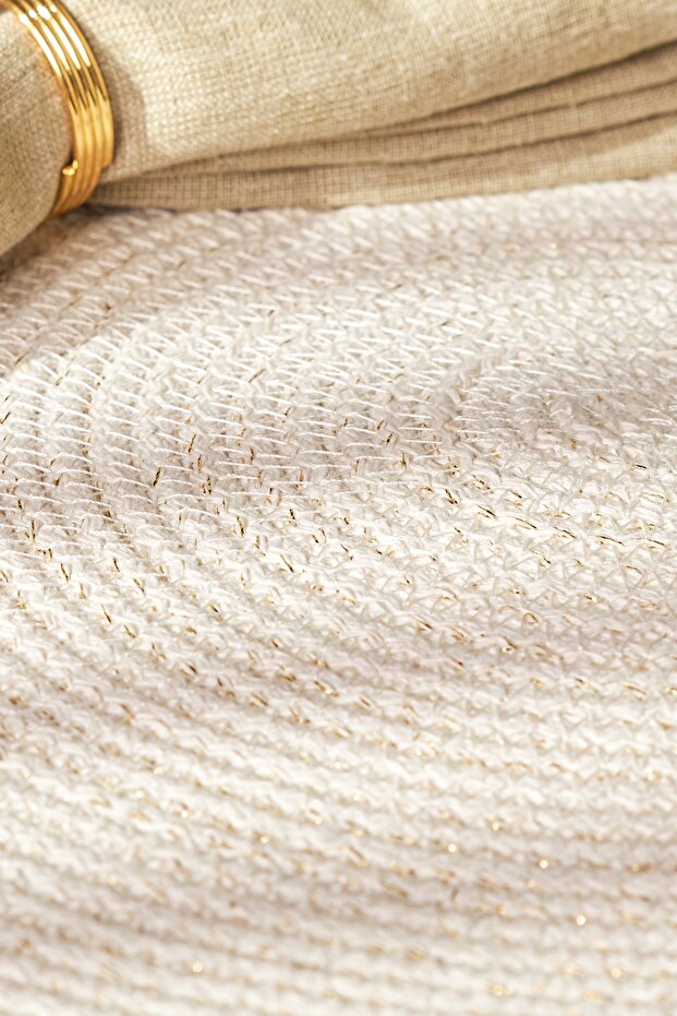 Glitter Amerikan Servis Yuvarlak Gold - 1