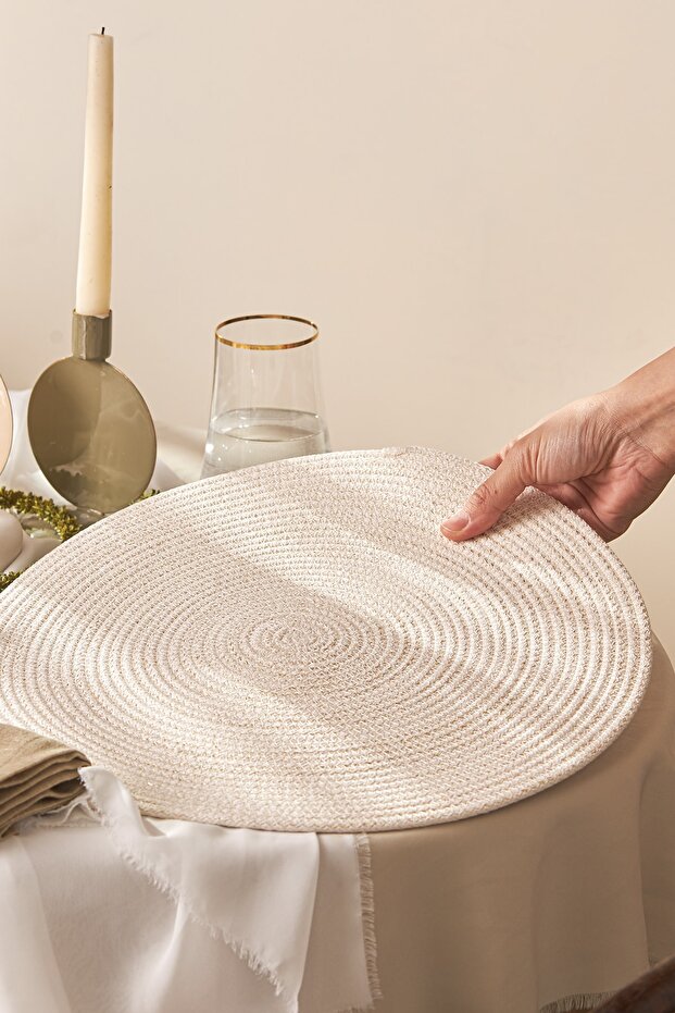 Glitter Amerikan Servis Yuvarlak Gold - 3