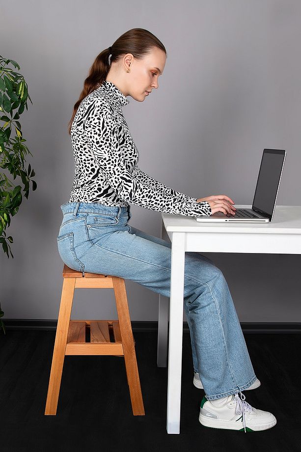 Masif Ahşap Katlanır Merdiven Tabure - 3