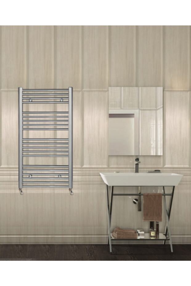 400x800 Yüksek Kaliteli Çelik Düz Havlupan Krom Kaplama Havlu Radyatör 40x80 - 3