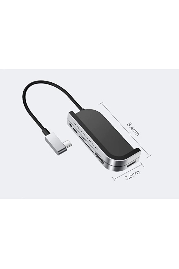 Cahub-wj0g Bend Angle No.7 Hdmı Usb 3.0 Usb 6in1 Usb Type C Adaptör - 3