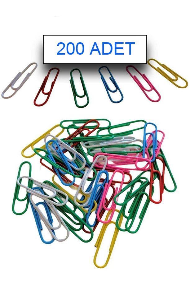 200 Adet Renkli Ataç Ataş - 1