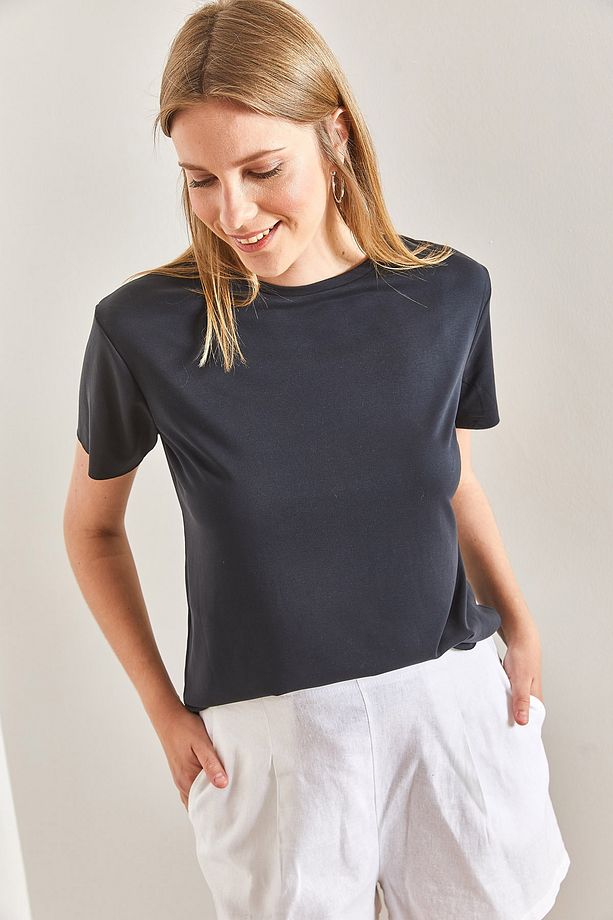 Kadın Modal Salaş Basic Tshirt - 4