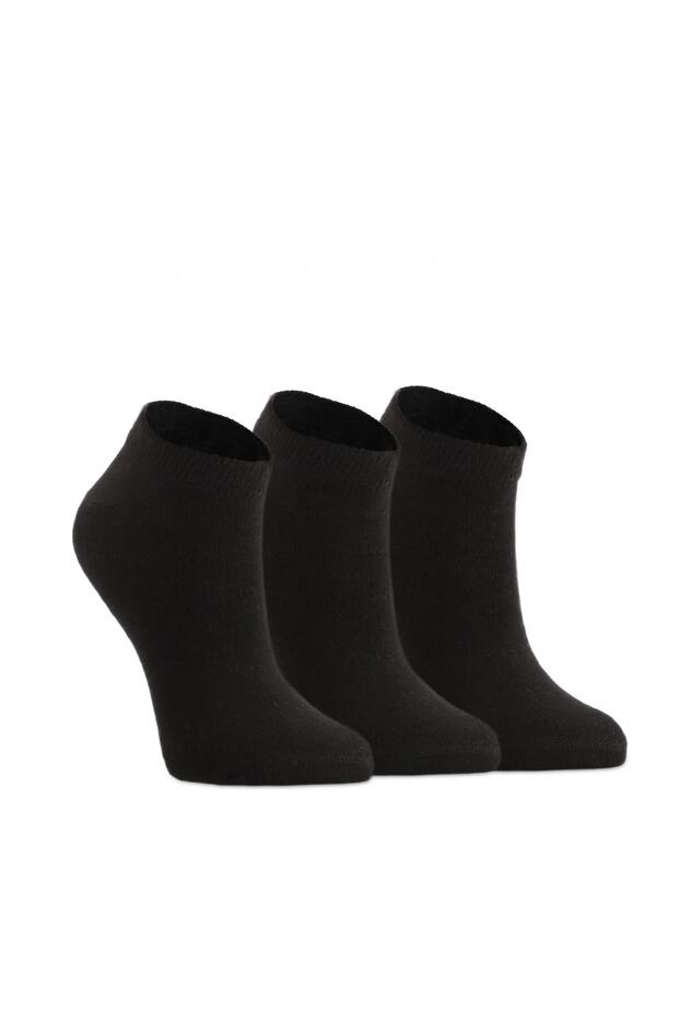 Jaime Unisex Sports Short Socks 36-44 Black 3 Pack