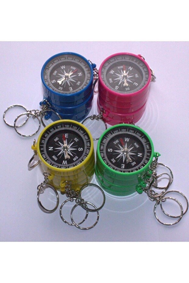 Compass Keychain (4 Pieces)