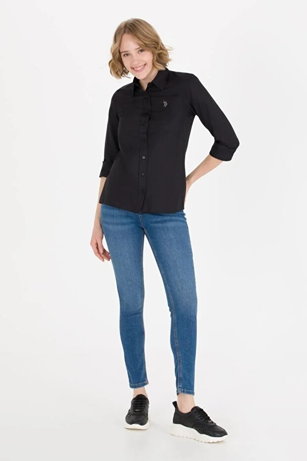 Kadın Basic Gömlek Uzunkol - 2