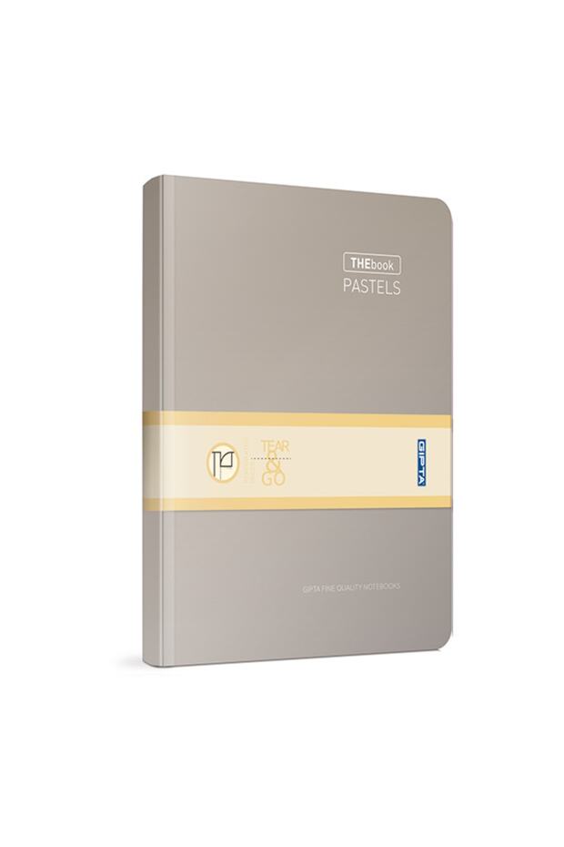غلاف صلب مخيط من Thebook مقاس 20x28 160 ورقة باللون الرمادي