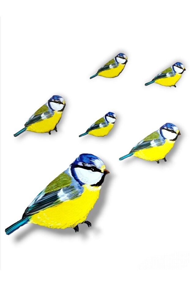 Bird Figured Door Wall Cabinet Wooden Sticking Ornament