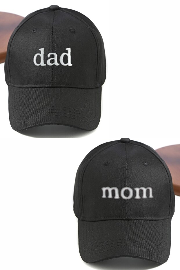 Dad & Mom 2'li Basic Beyzbol Kep Set - 1