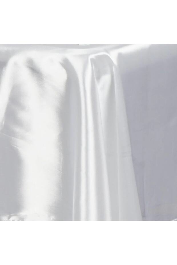 مفرش المائدة الساتان الأبيض - 3