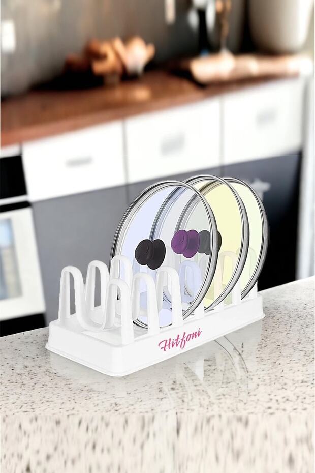 منظم أطباق بغطاء وعاء مكون من 6 أقسام G-234 (قطعة واحدة)