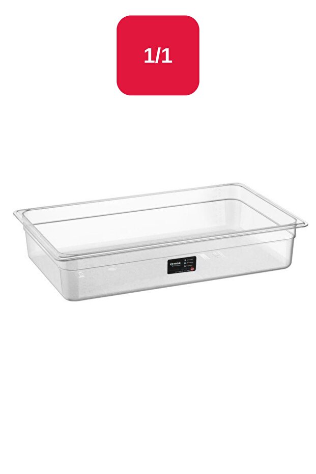 PC Gastronom 1/1 Bathtub Transparent - 100 Mm - Bo163