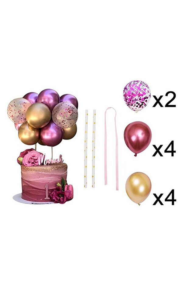 Mini Party Store Balloon Cake Topper Happy Birthday Party Decor
