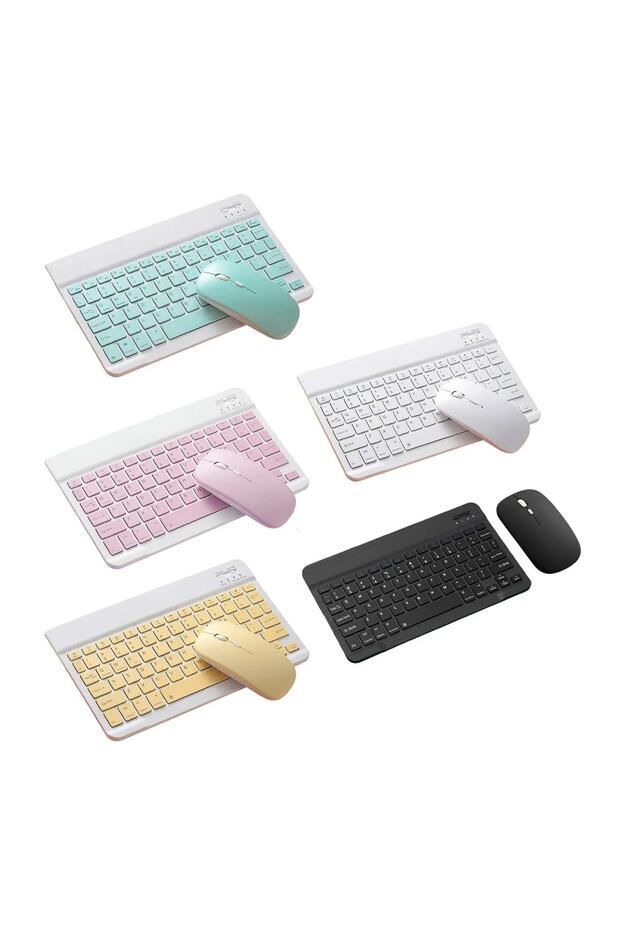 Iphone 14 Pro Bluetooth Klavye Uyumlu Kablosuz Bluetooth Q Klavye - 7