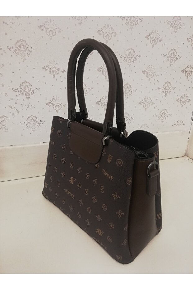 حقيبة 342 قهوة مطبوعة - 3