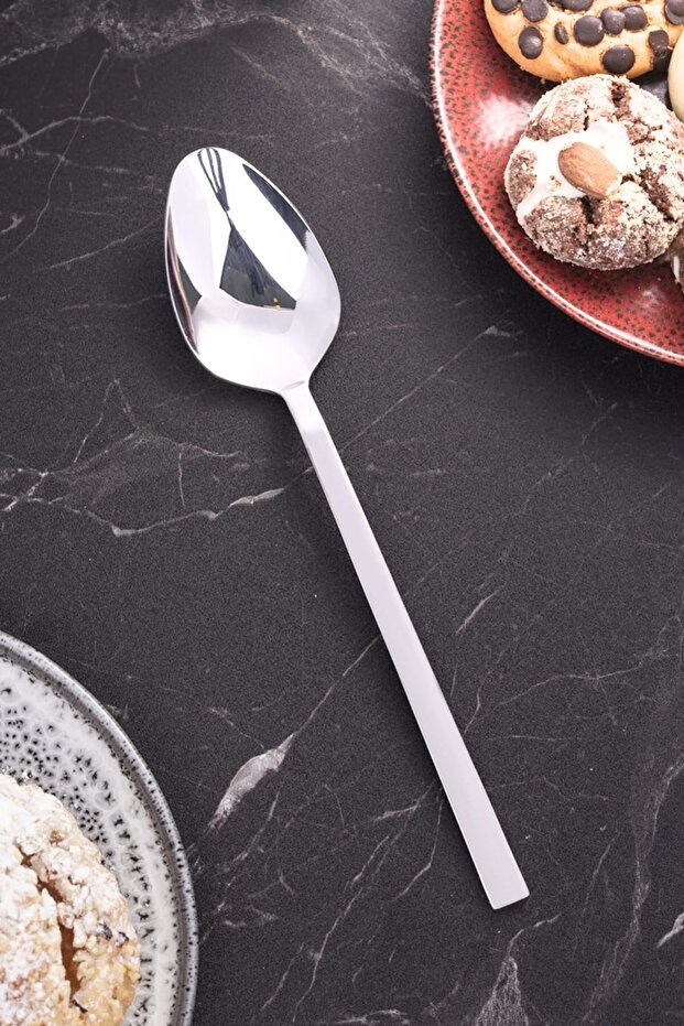 6 Pieces Luxury Tablespoon Stainless Steel Stick Model Tablespoon 2.5mm