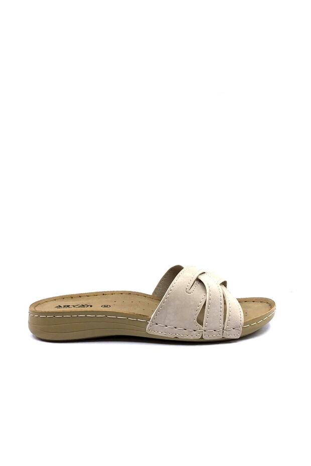 11-901 Beige Medium Pedic Summer Women's Daily Slippers