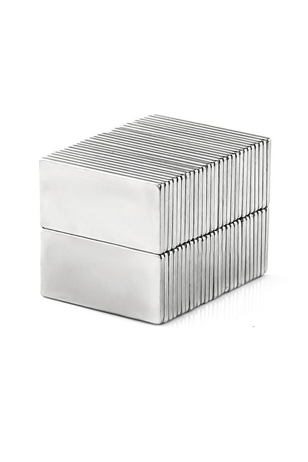 Köşeli Neodyum Mıknatıs Magnet - 20 Mm X 10 Mm Çap - 1 Mm Kalınlık - 4 Adet - 4