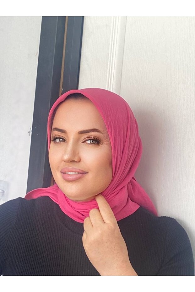 Hijab Bumbac Kraş Cazz Esarfă - 2