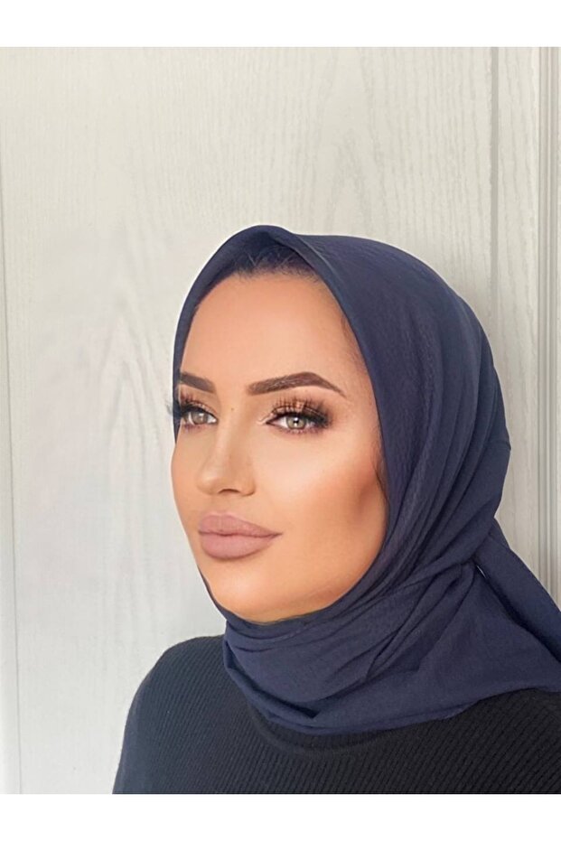 Hijab Bumbac Kraş Cazz Esarfă - 2