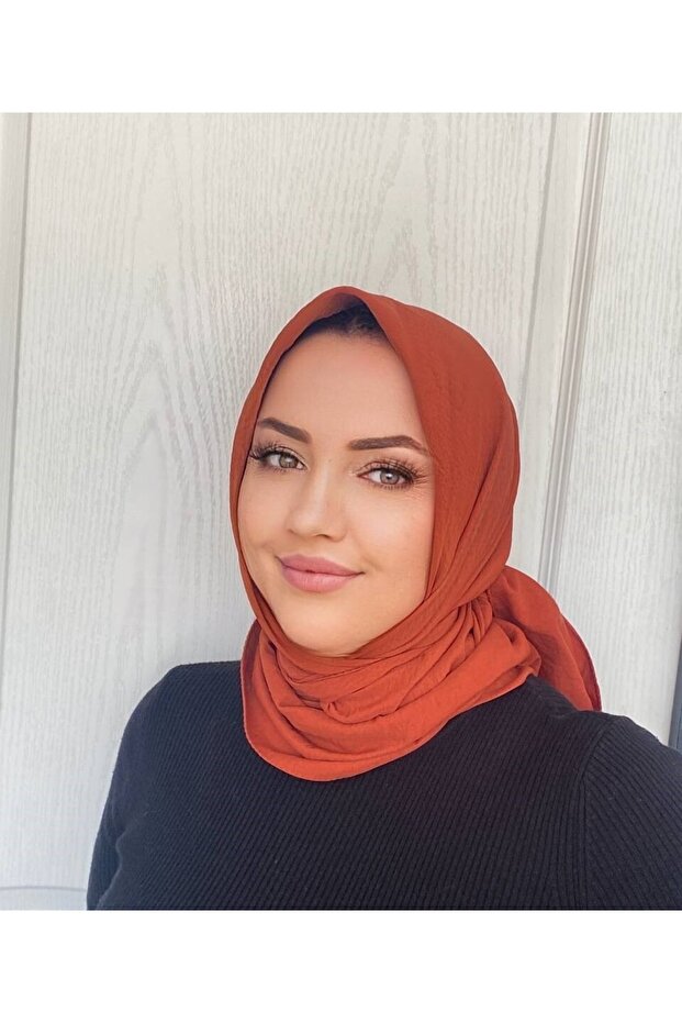 Hijab Bumbac Kraş Cazz Esarfă - 1