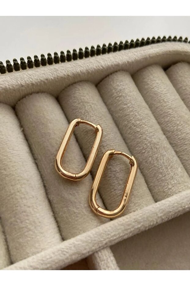 Oval Halka Küpe - 1