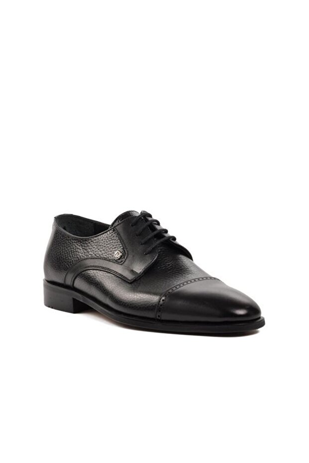 Black Inside and Outside Genuine Leather Men's Classic Shoes