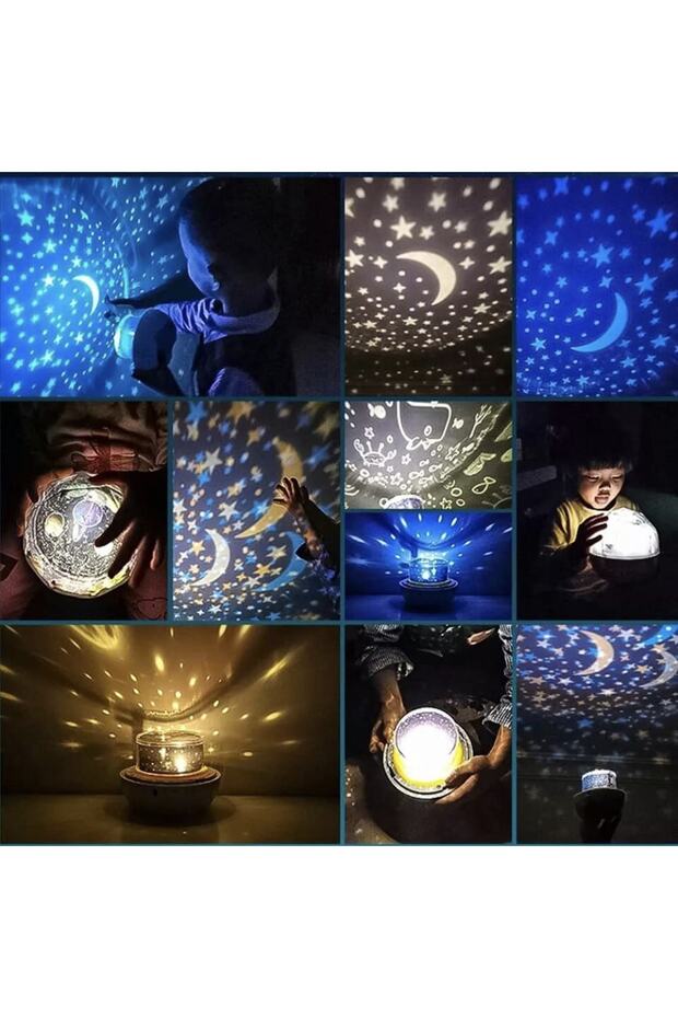 Ayzem Projektör Gece Lambası Gökyüzü Değişebilen 5 Farklı Model Ile Her Etkinlikte Kullanım Olanağı - 3