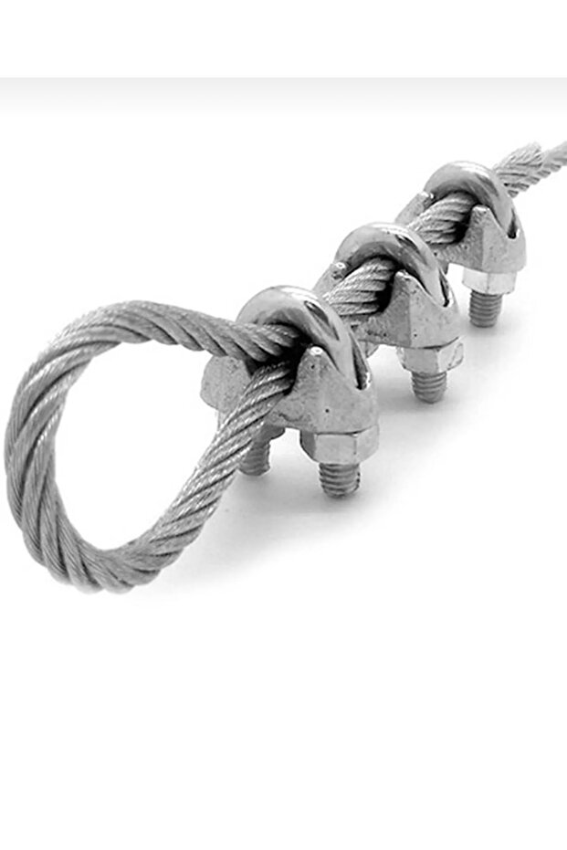 A Tipi Halat Klemensi 6 Mm (10 Adet) - 2