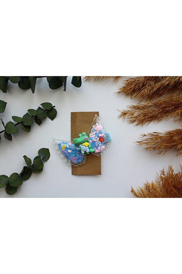 Figürlü Pullu Klips Toka ( 8 Cm)