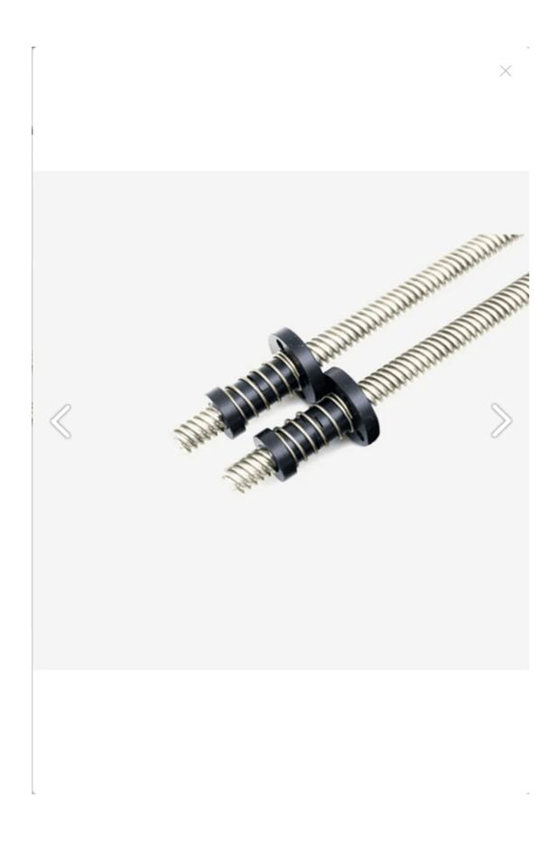 1.sınıf T8 Trapez Vidalı Mil (400 MM) T8-8 Pom Yaylı Somun 1 Adet Takım Üstün Kalite - 1