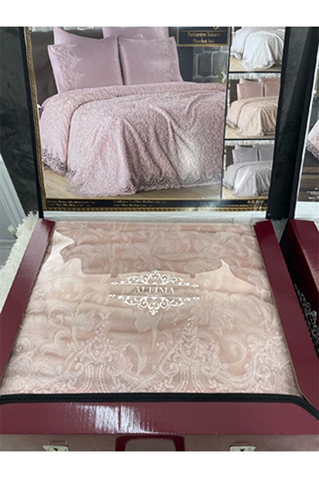 Simay Çift Kişilik Battaniye Set - 4