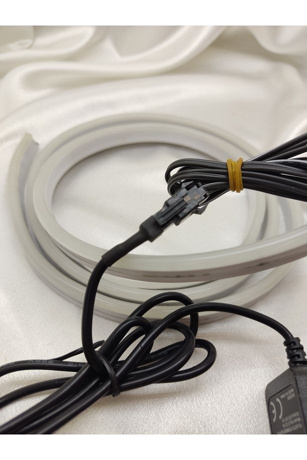 12v 1a Modem Led Adaptörü + 80 Cm 12 Volt Neon Led Beyaz Işık Tak Çalıştır - 3