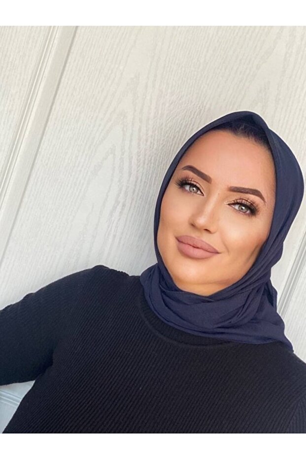 Hijab Bumbac Kraş Cazz Esarfă - 3