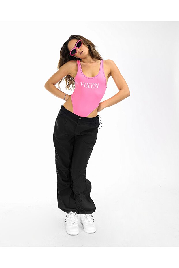 Vixen Basic Pembe Bodysuit - 2