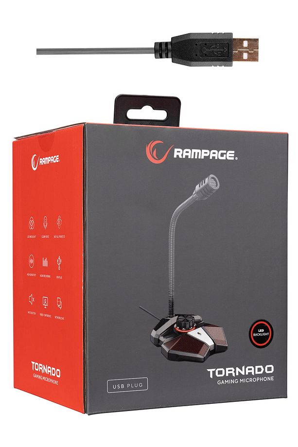 Rmx-m8 Tornado Gri Usb Masaüstü Led Mikrofon - 5